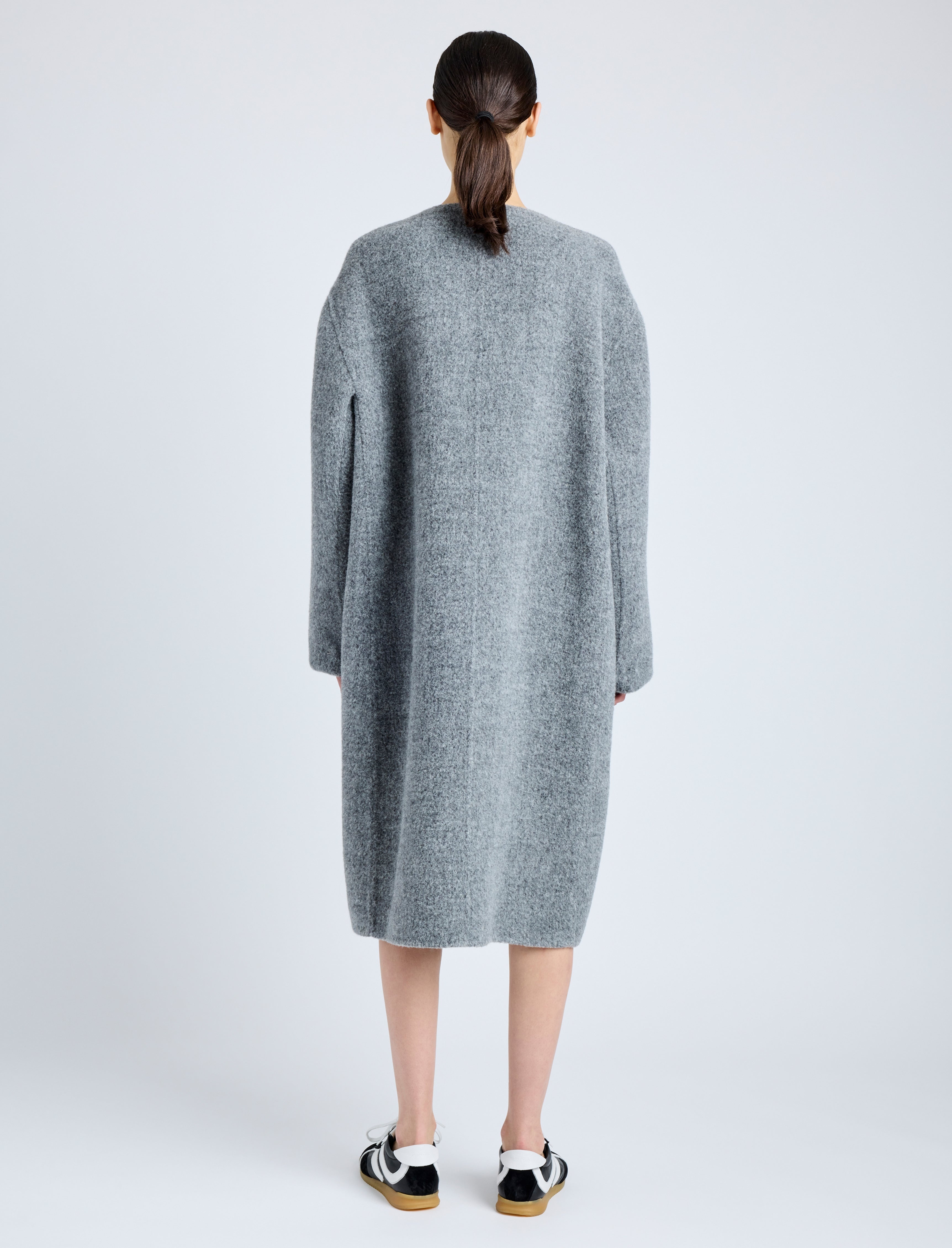 Albers Coat in Textured Double Face Wool - 4