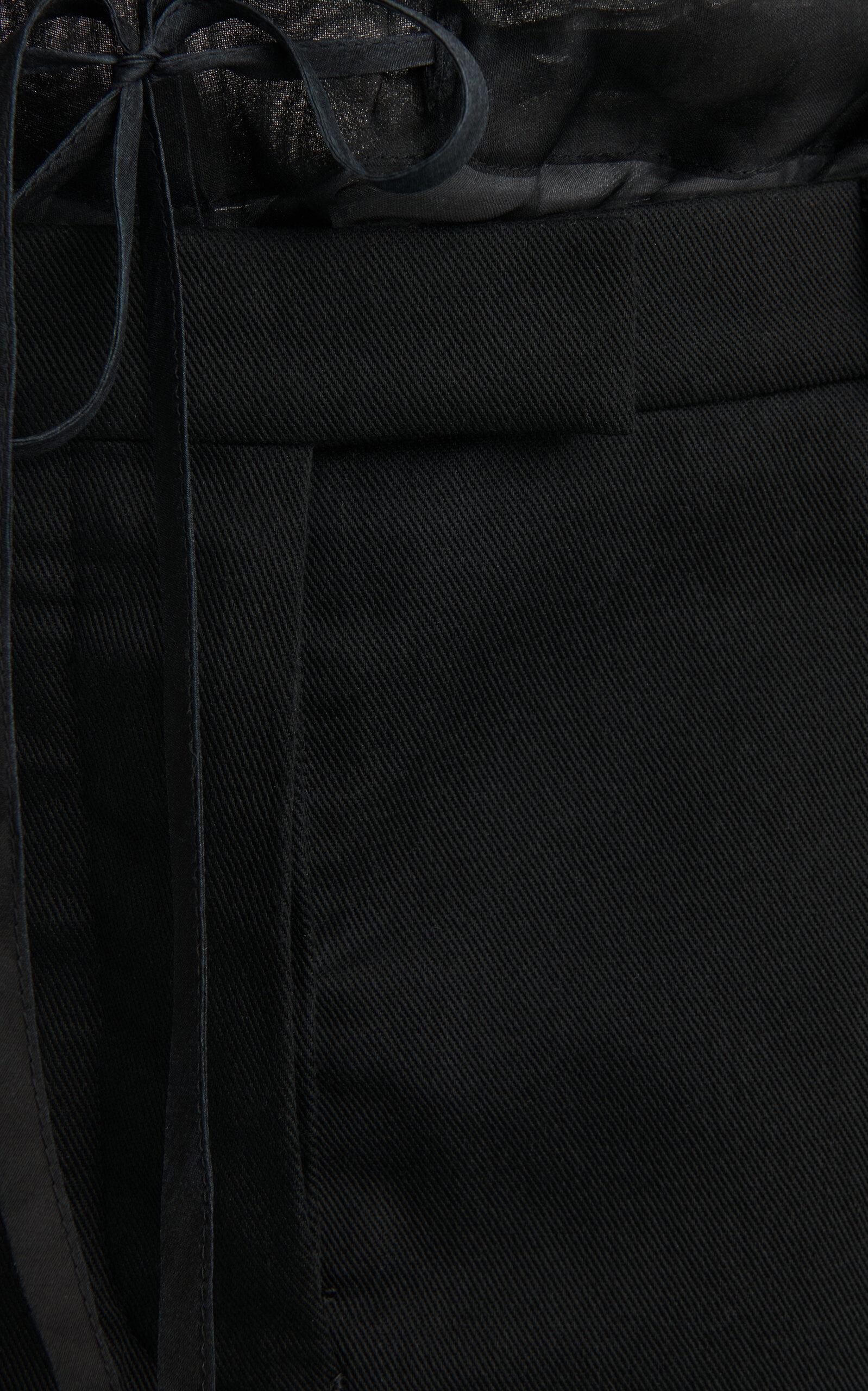 Deconstructed Cotton-Silk Shorts black - 5