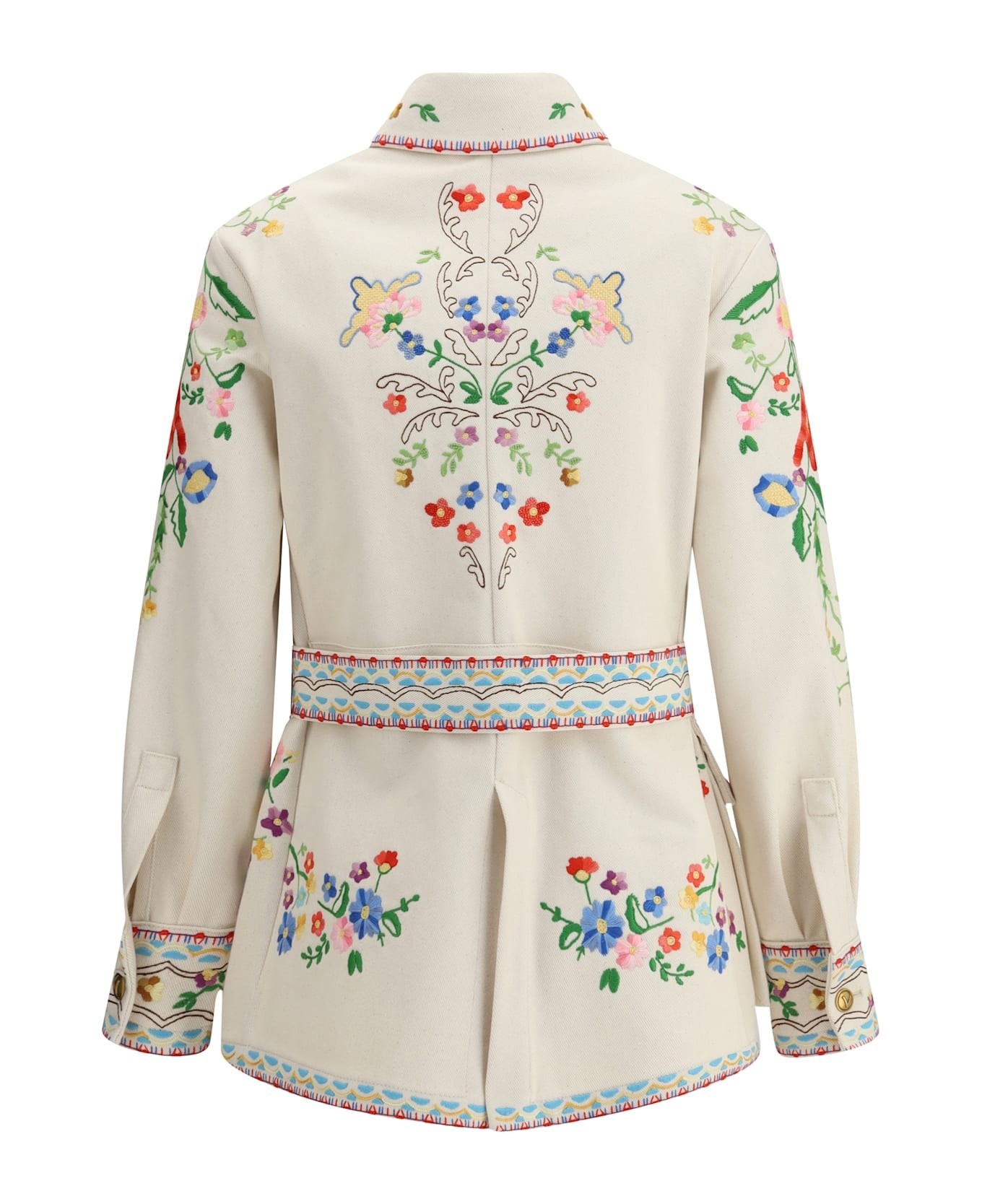 Embroidered Denim Jacket - 2