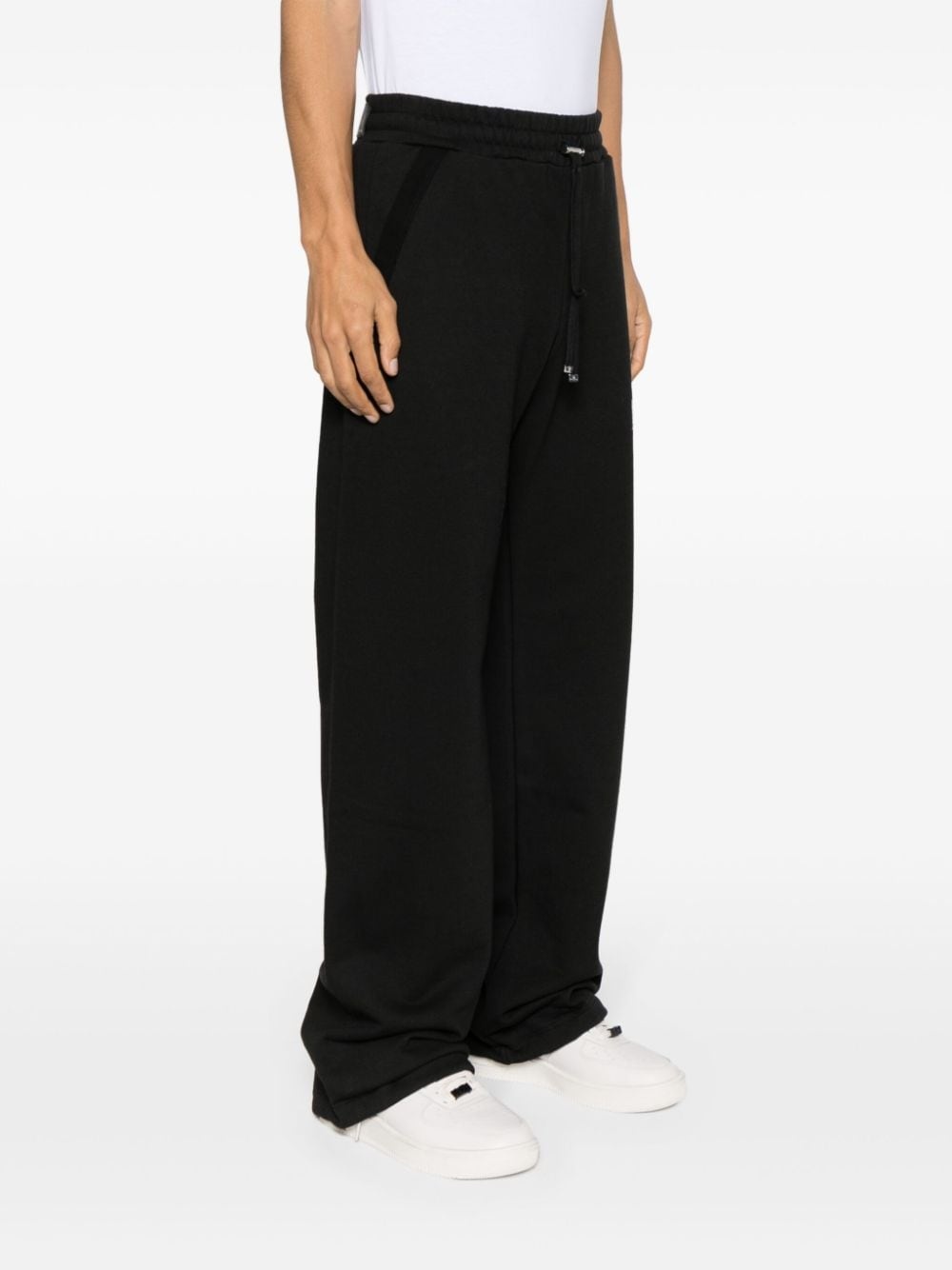 Core logo-print wide-leg track pants - 3