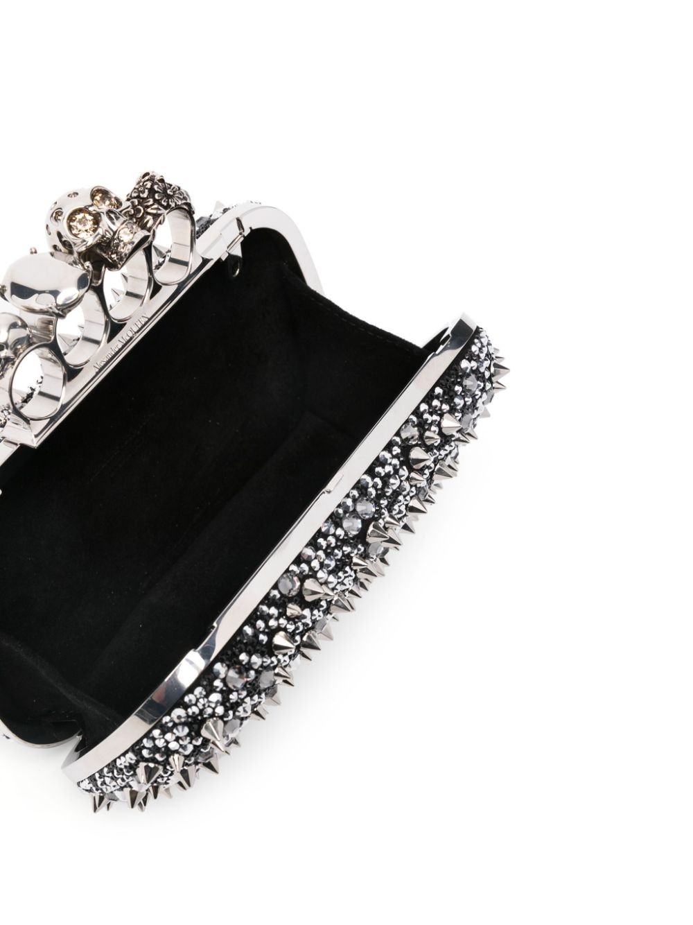 four-ring skull studded clutch - 5