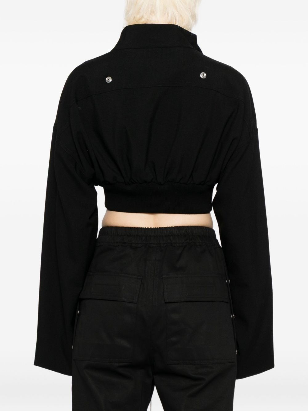 cropped wool jacket - 4