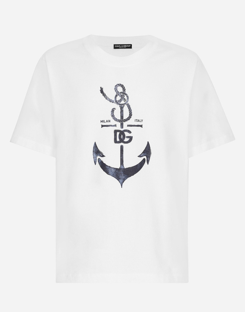 Short-sleeved Marina-print T-shirt 1