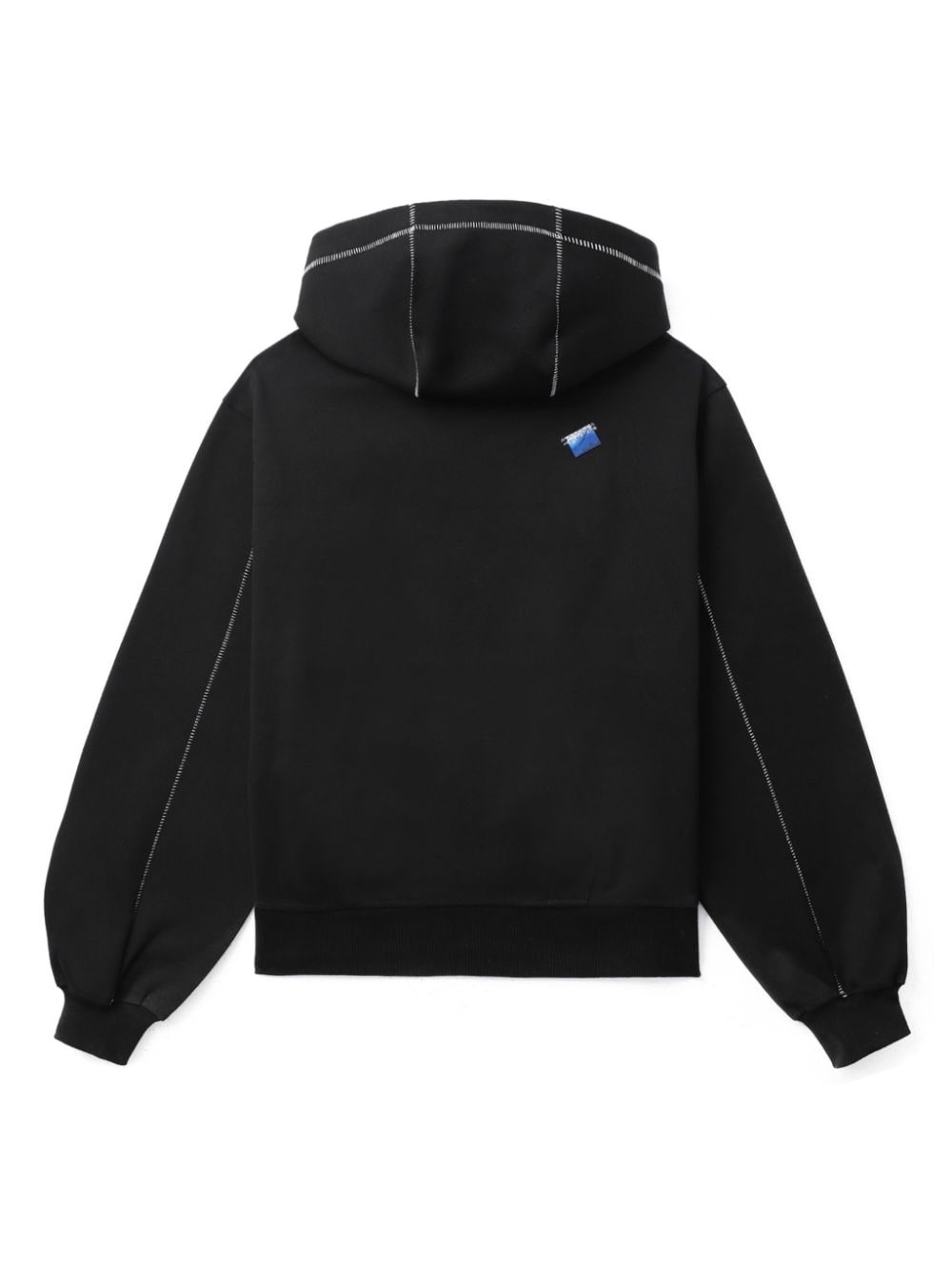 logo-embroidered hoodie - 6