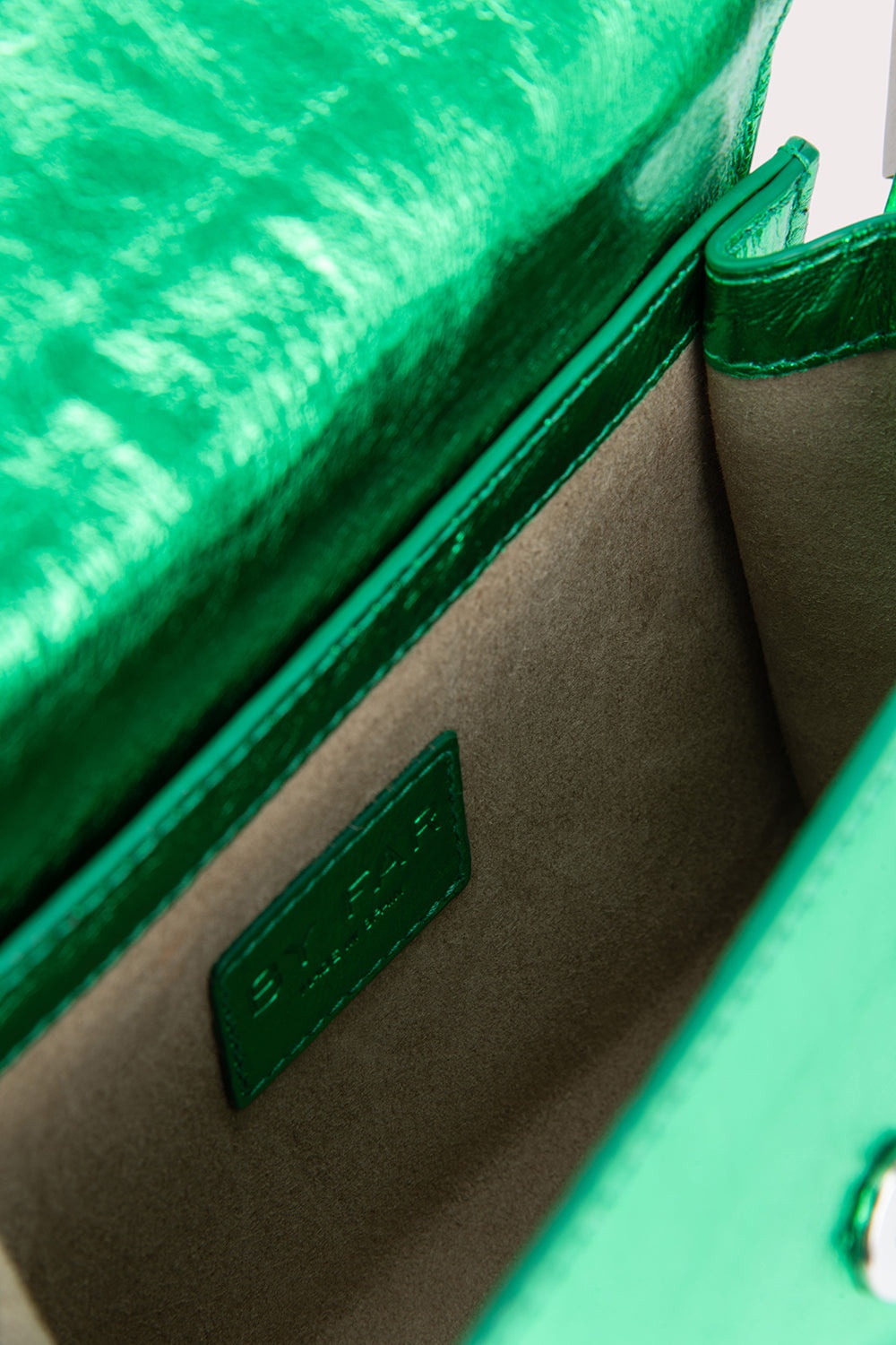Fran Clover Green Metallic Leather - 7