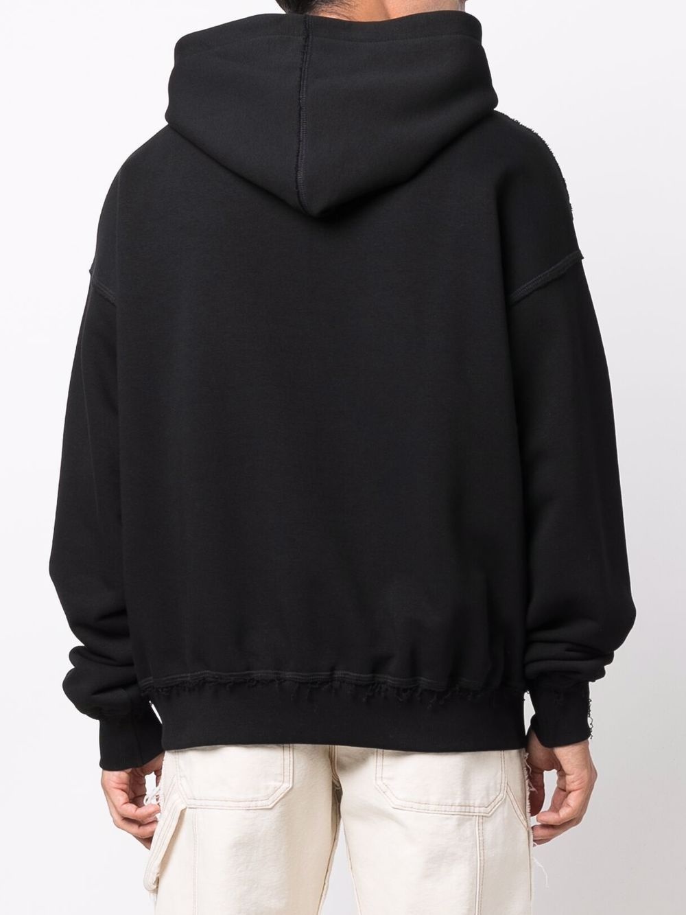 graphic-print organic cotton hoodie - 4