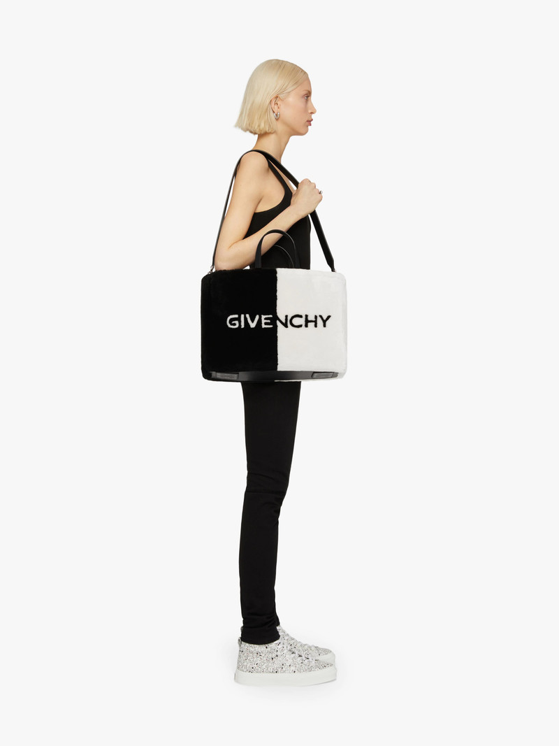 Givenchy MEDIUM G TOTE SHOPPING BAG IN SHEARLING outlook