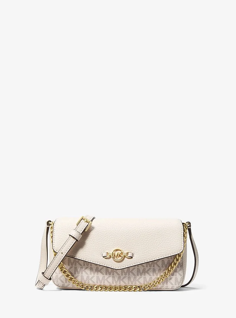 Kacey Extra-Small Signature Logo and Smooth Crossbody Bag - 1