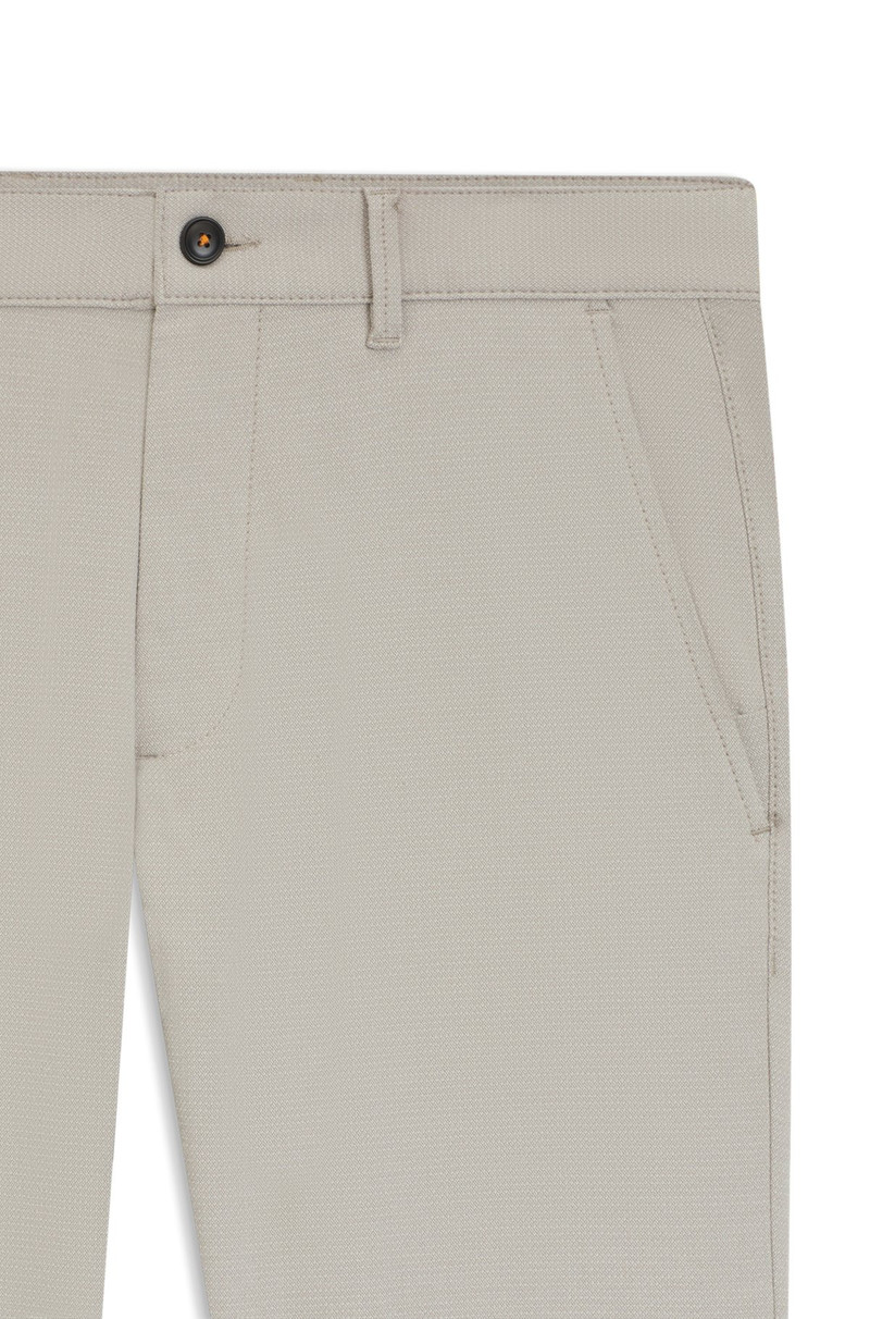 PATTERNED SLIM-FIT TROUSERS IN STRETCH FABRIC 6