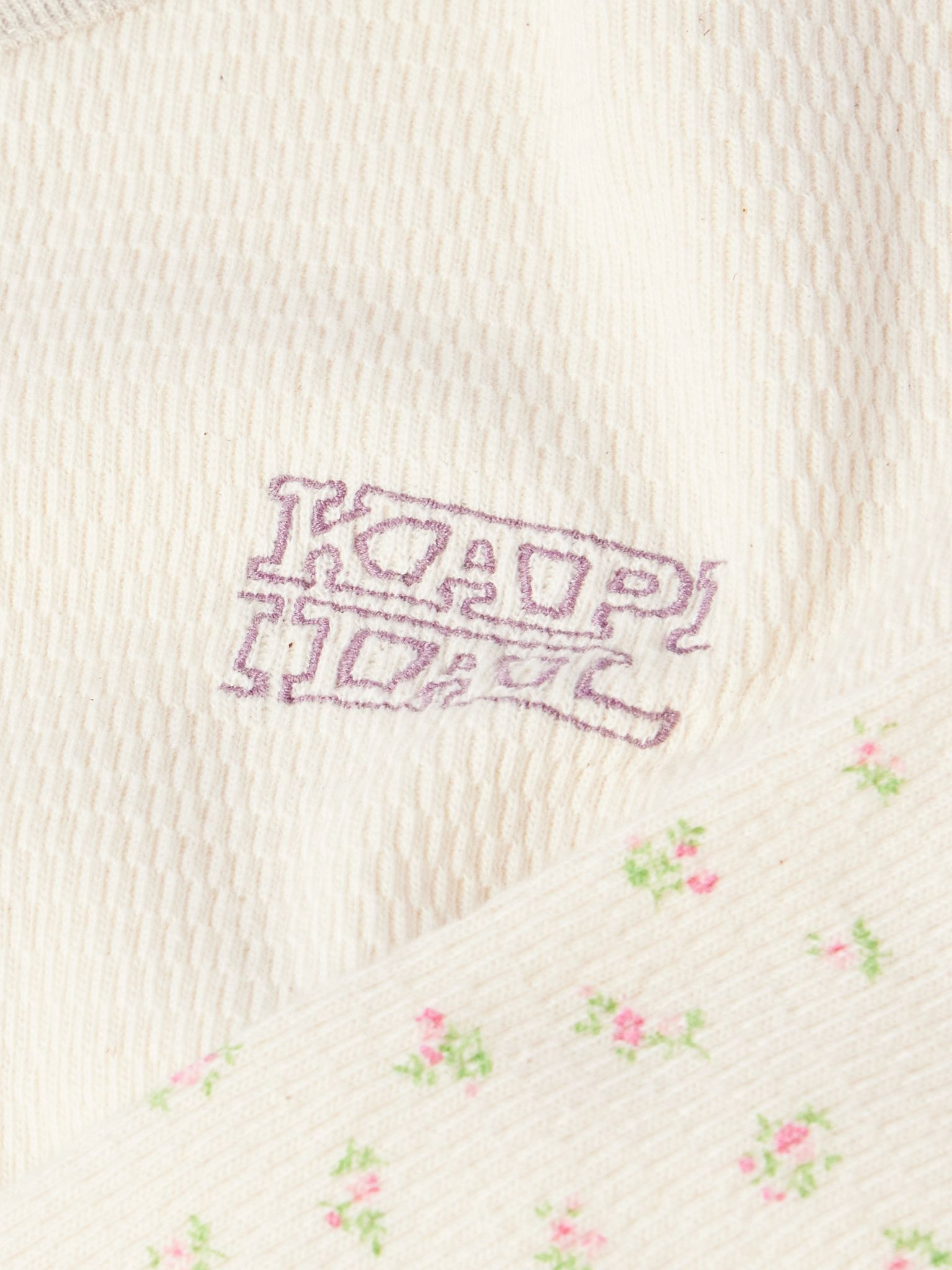 Logo-Embroidered Printed Waffle-Knit Cotton-Jersey T-Shirt Off-white - 5