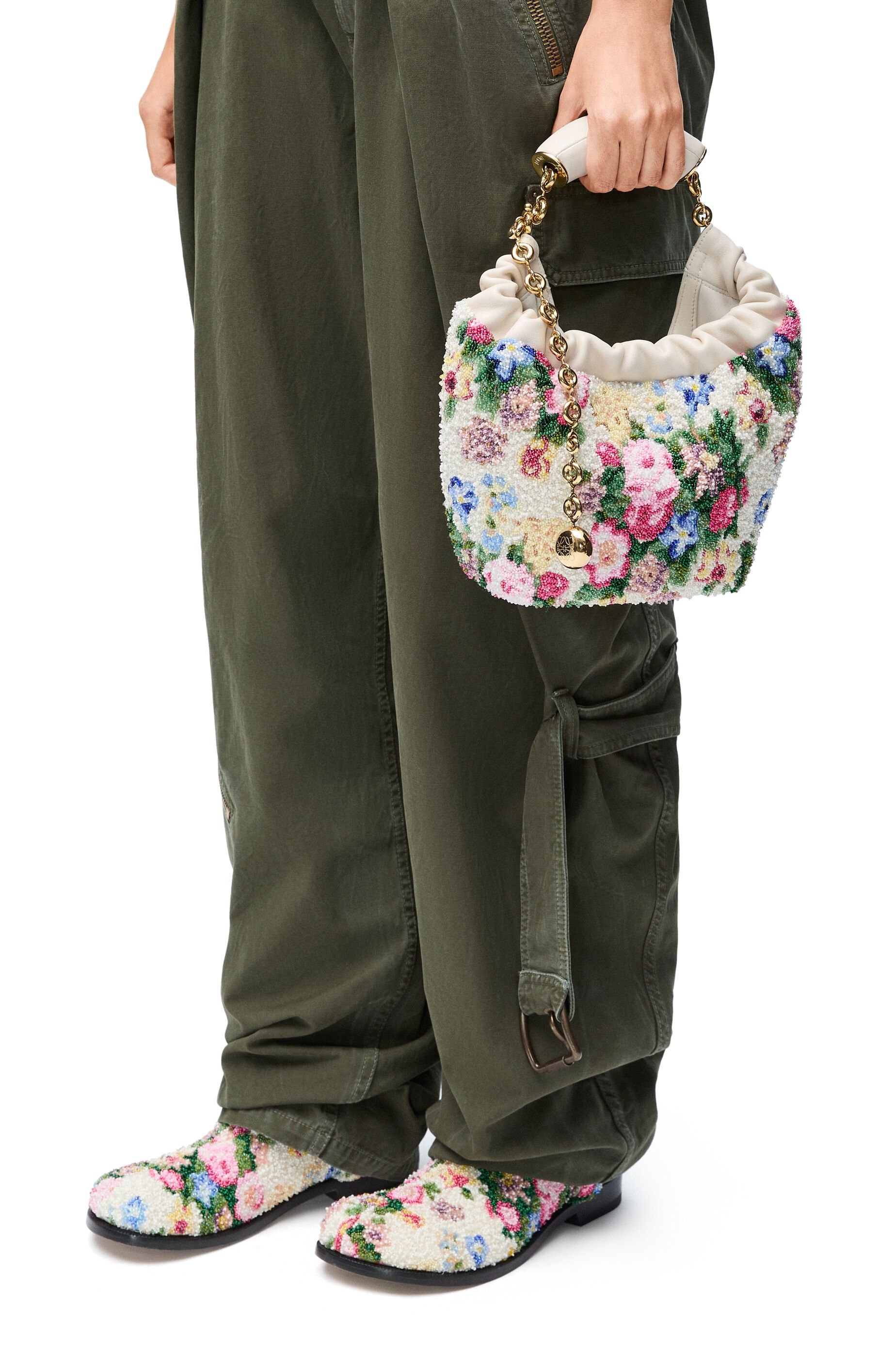 Mini Squeeze bag in beaded leather - 3