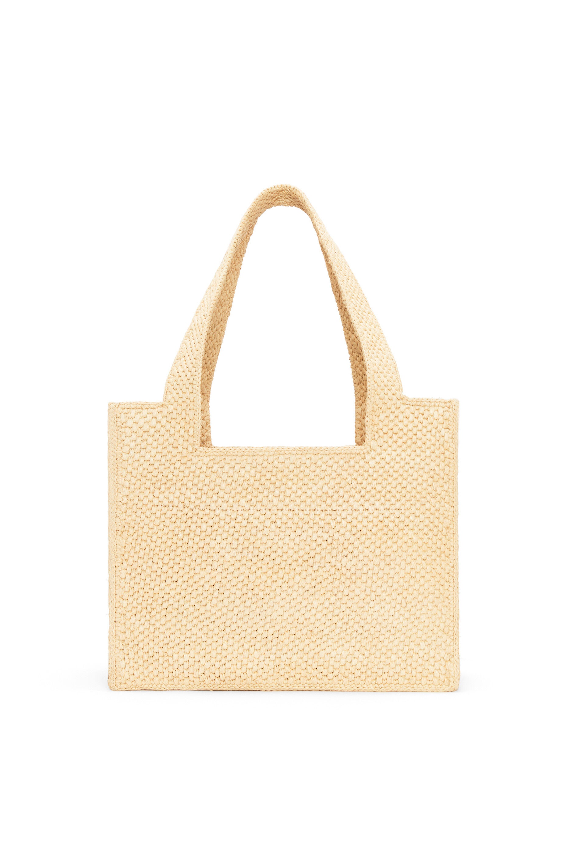 Medium LOEWE Font Tote in raffia - 4