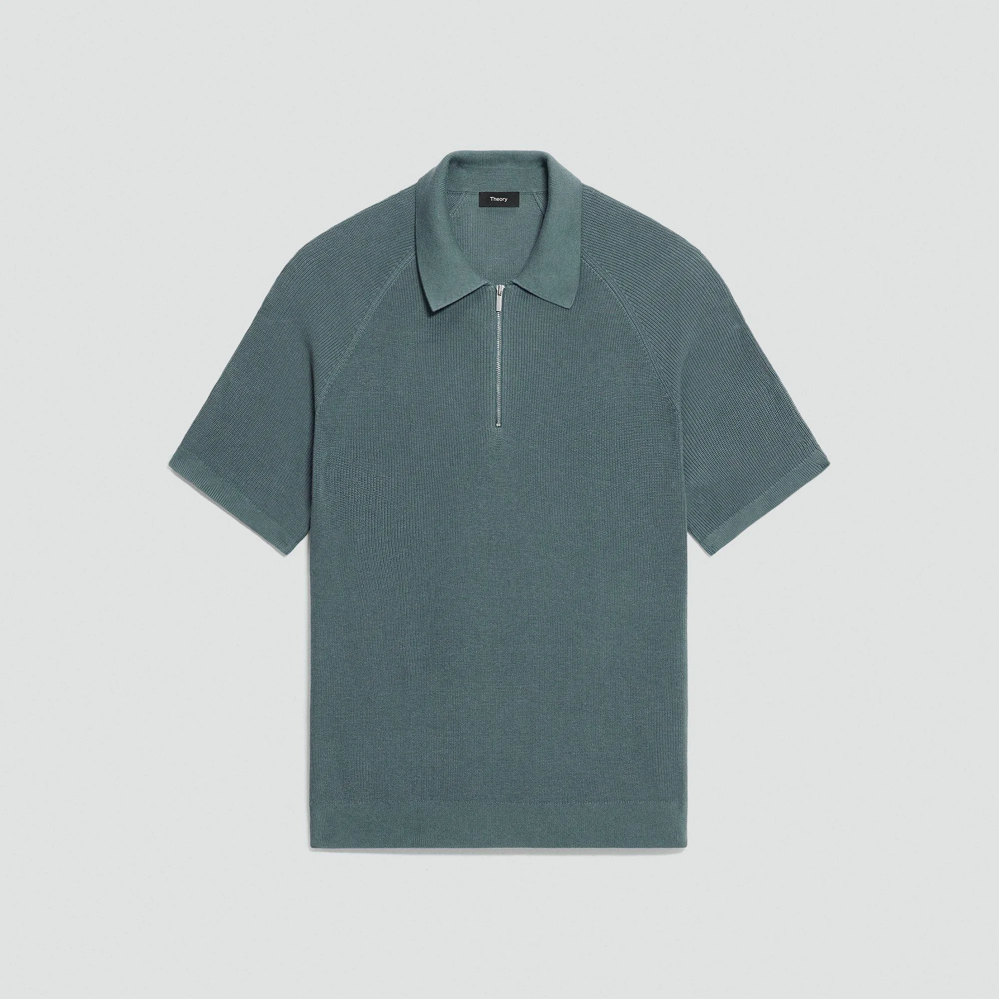 Zip Polo Shirt in Cotton - 1