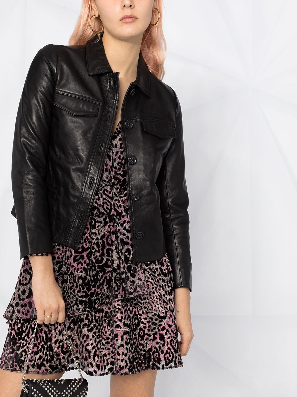button-front jacket - 5