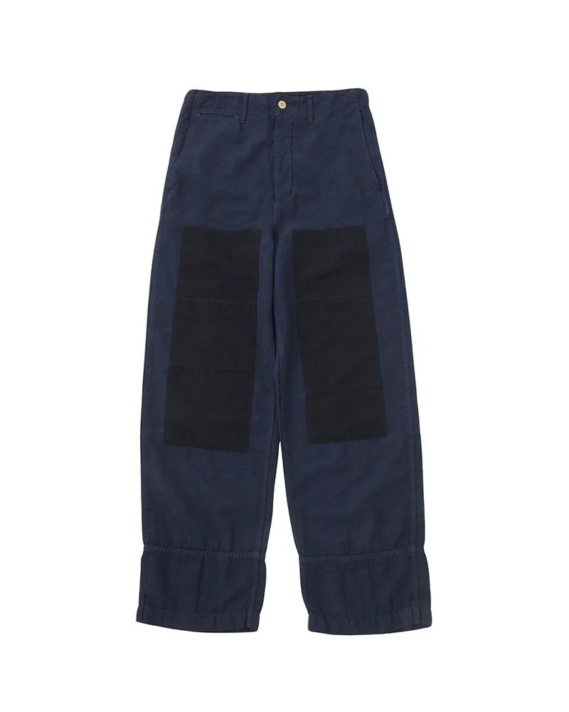 EX WIDE CHINO PANTS NAVY - 1