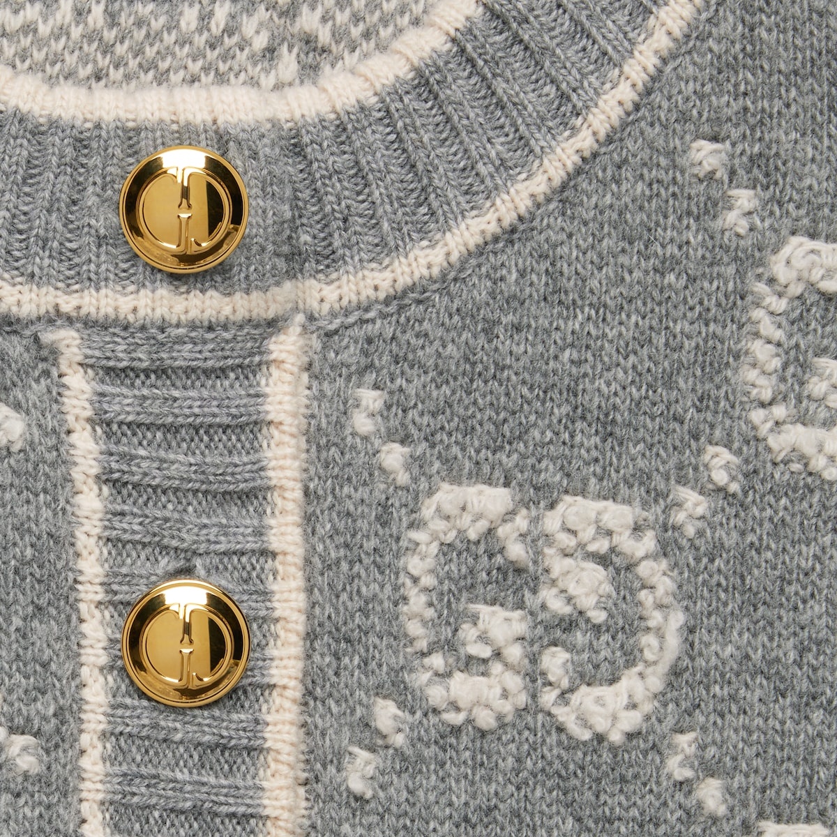 GG wool bouclé jacquard cardigan - 4