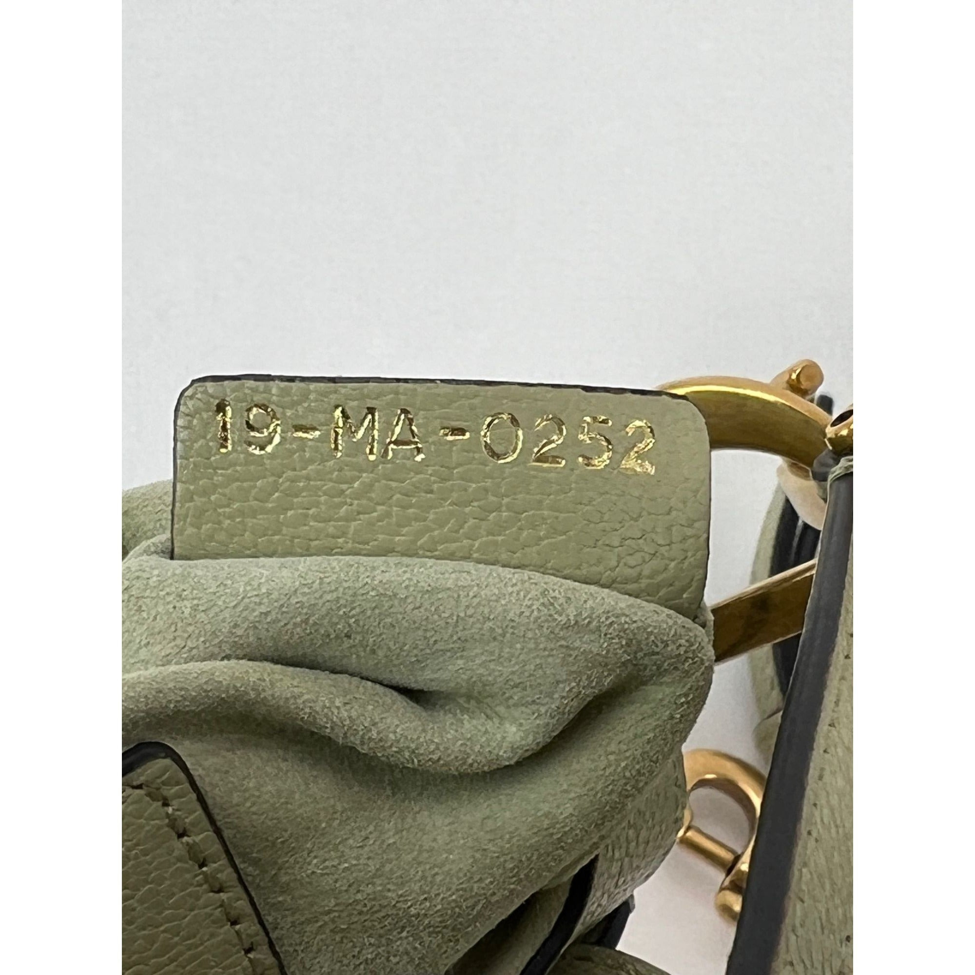 Christian Dior Goatskin Light Green Micro Saddle Bag with Strap - 4
