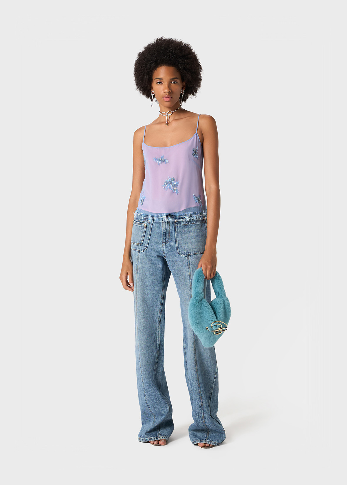 BOY FIT JEANS WITH PATCH POCKETS - 2
