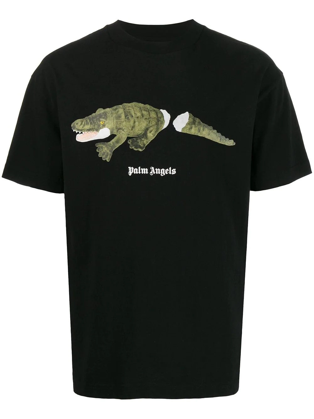 crocodile-print T-shirt - 1