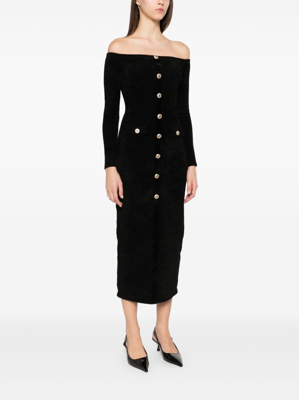 chenille knit maxi dress - 3