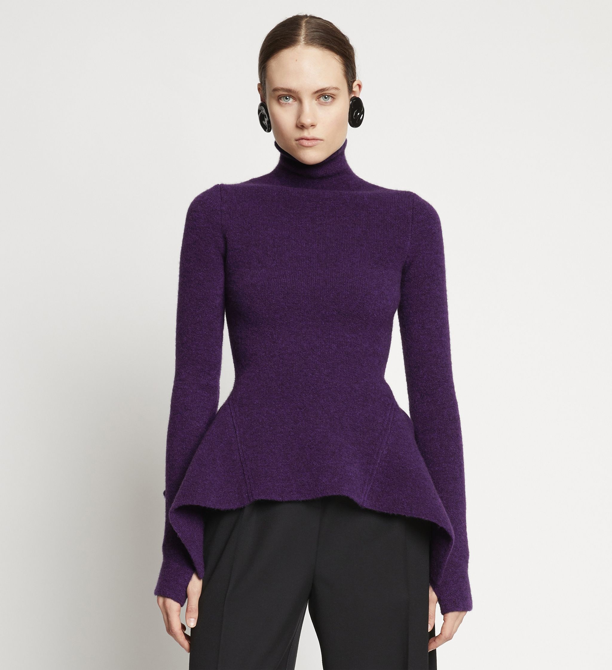 Midweight Wool Turtleneck Sweater - 2
