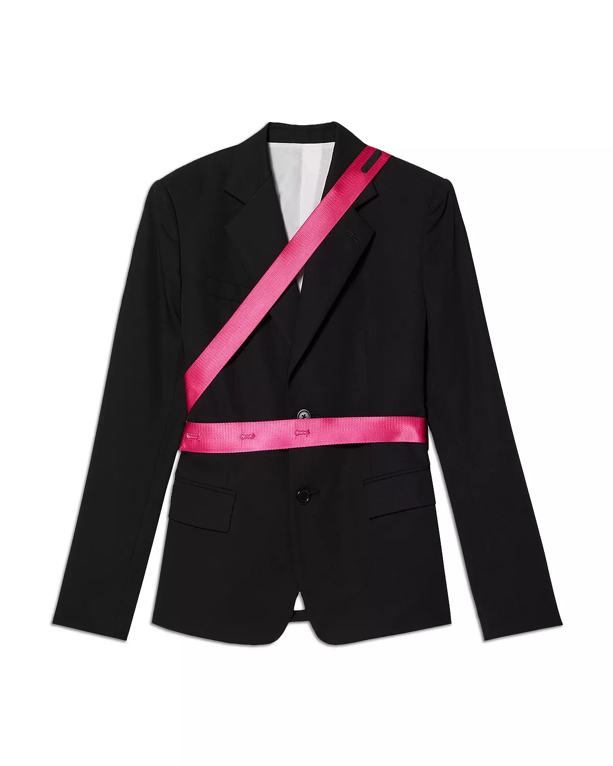 Regular Fit Seatbelt Suit Jacket - 5