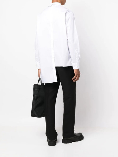 Lanvin asymmetric cotton shirt outlook