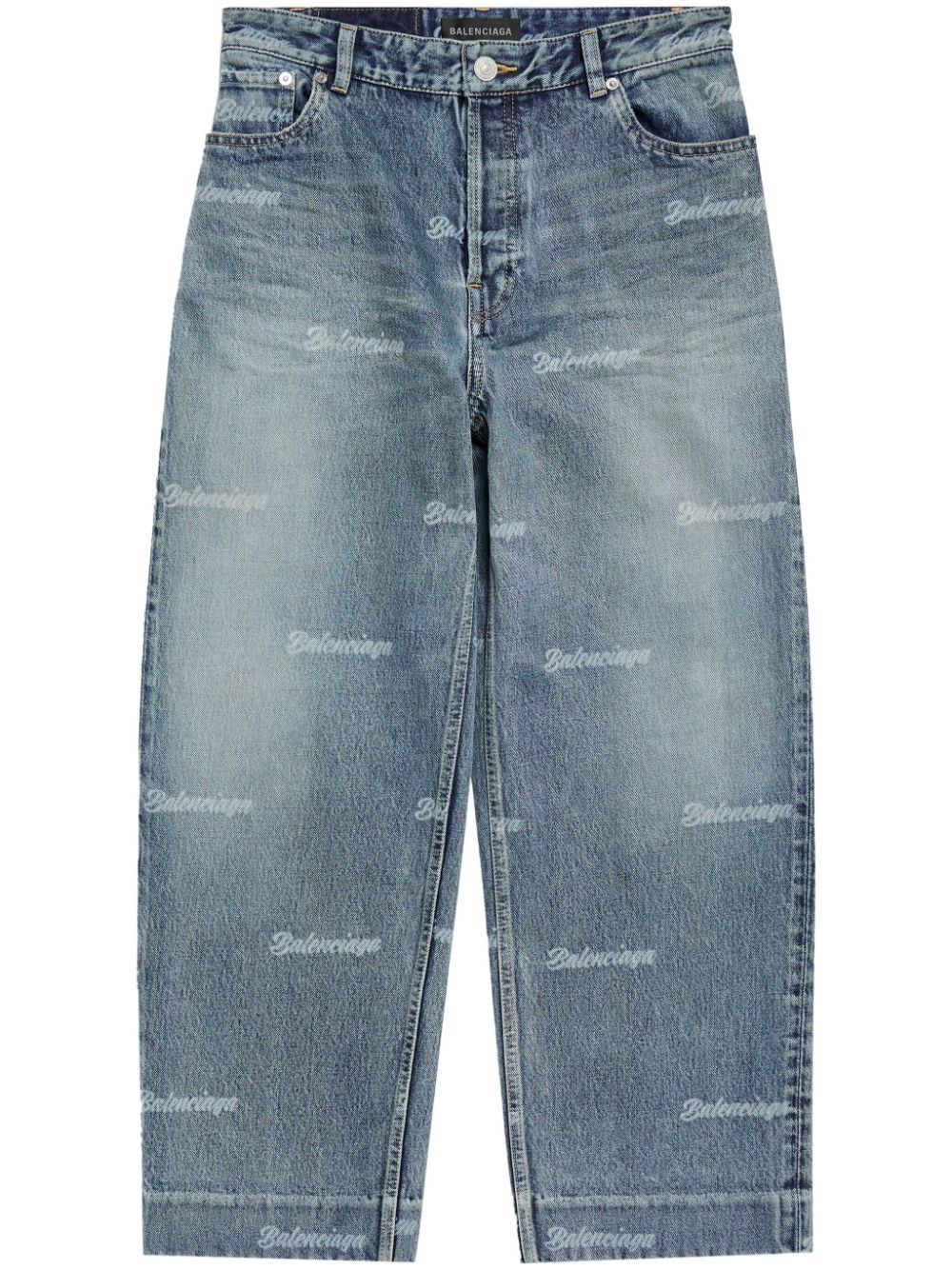 Womens Balenciaga dented Denim Printed