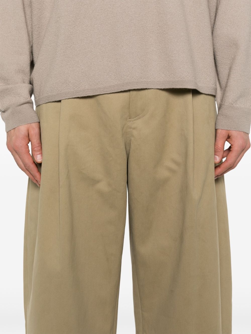 pleat-detail trousers - 5