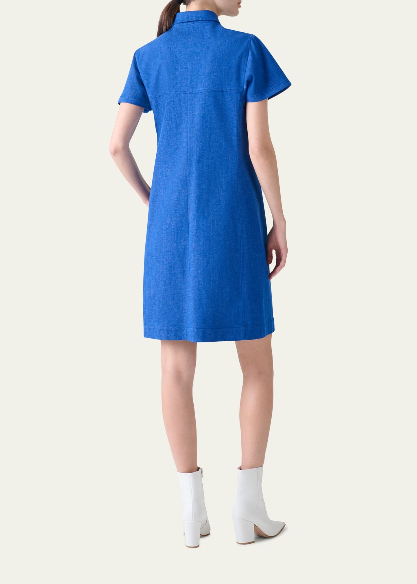 Denim Polo Dress - 3
