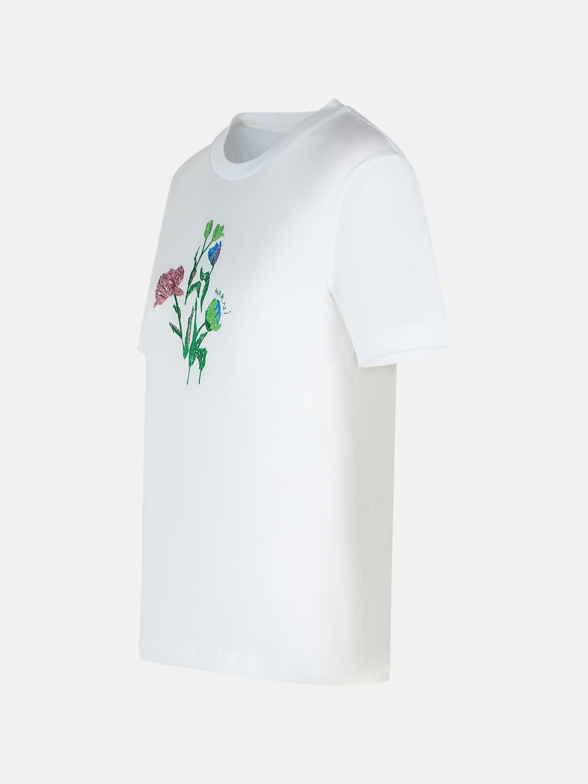 WHITE COTTON T-SHIRT - 2
