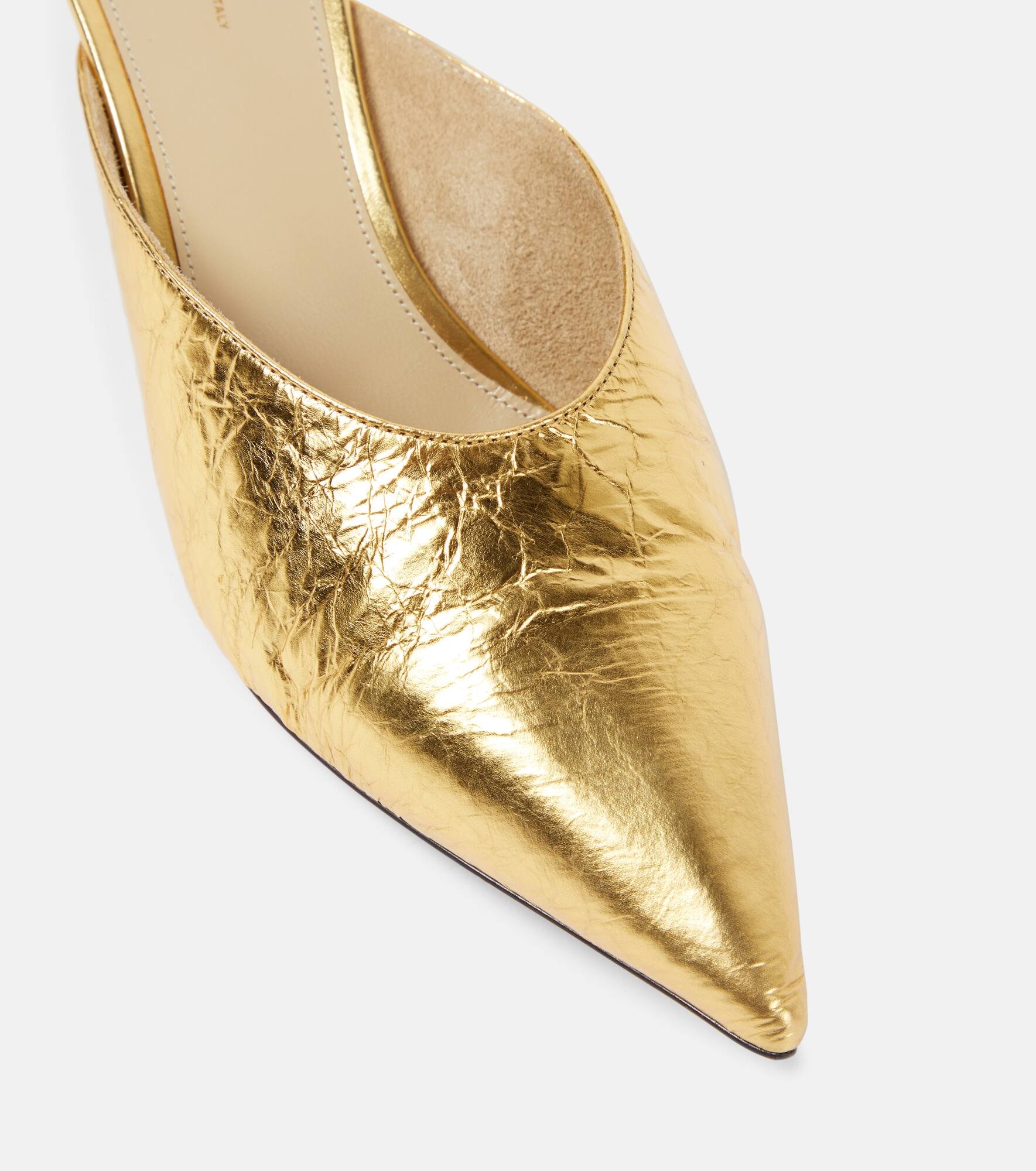 River metallic leather mules - 6