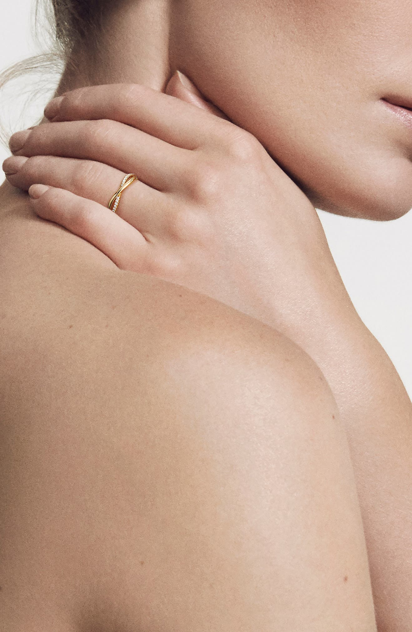 David Yurman DY Lanai Band Ring in 18K Yellow Gold with Pavé Diamonds at Nordstrom - 2