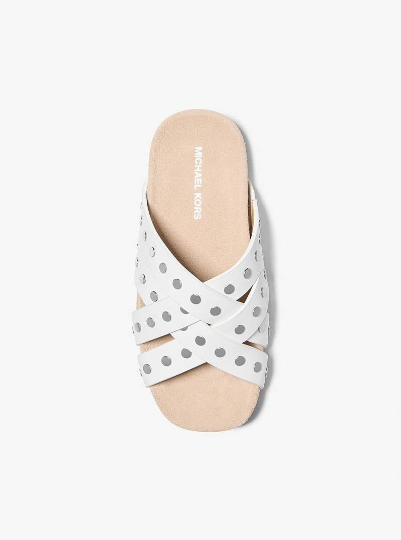 Irene Studded Leather Flat Sandal 3