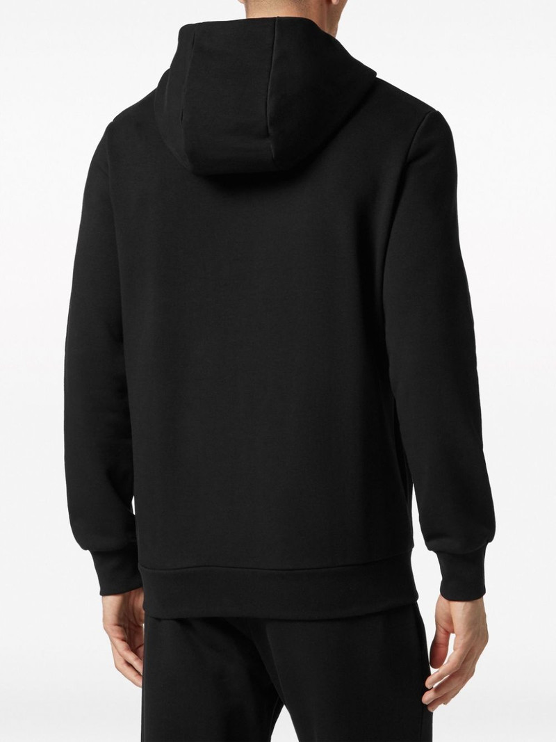 logo-print zipped hoodie 4