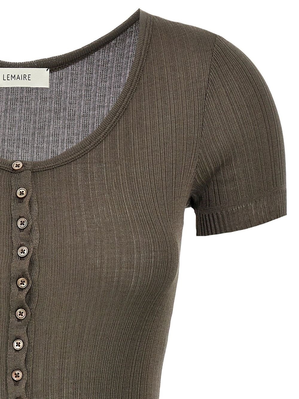 V-necked body suit - 3