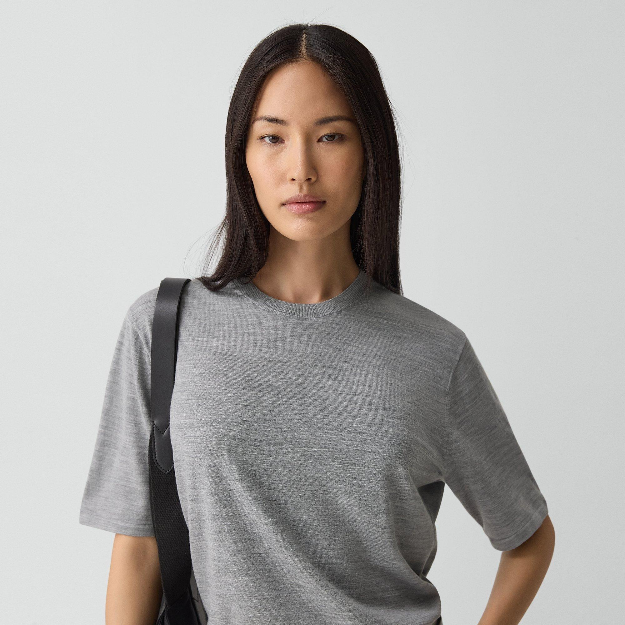 Boyfriend Tee in Regal Wool - 5