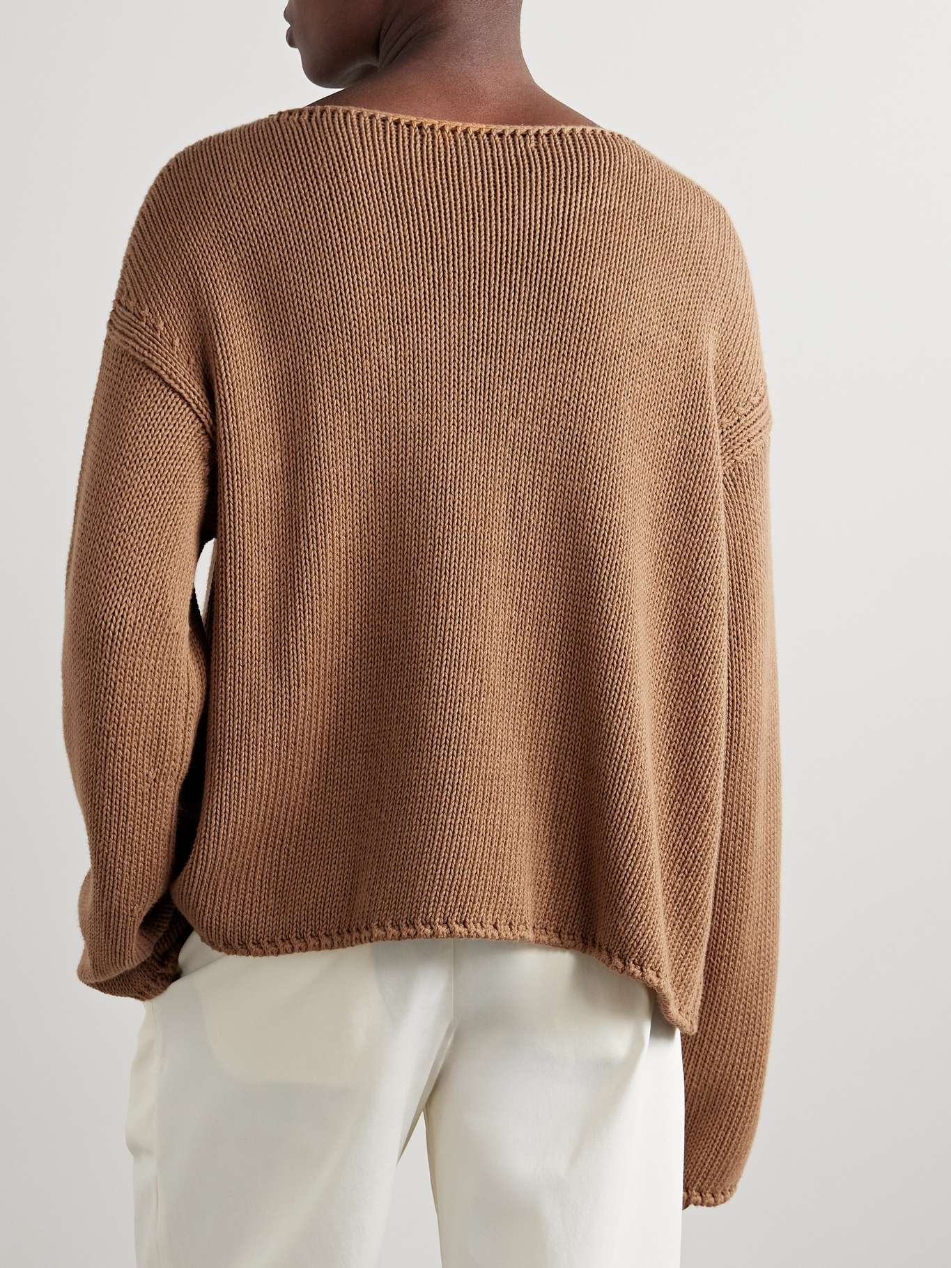 Organic cotton sweater Brown - 4