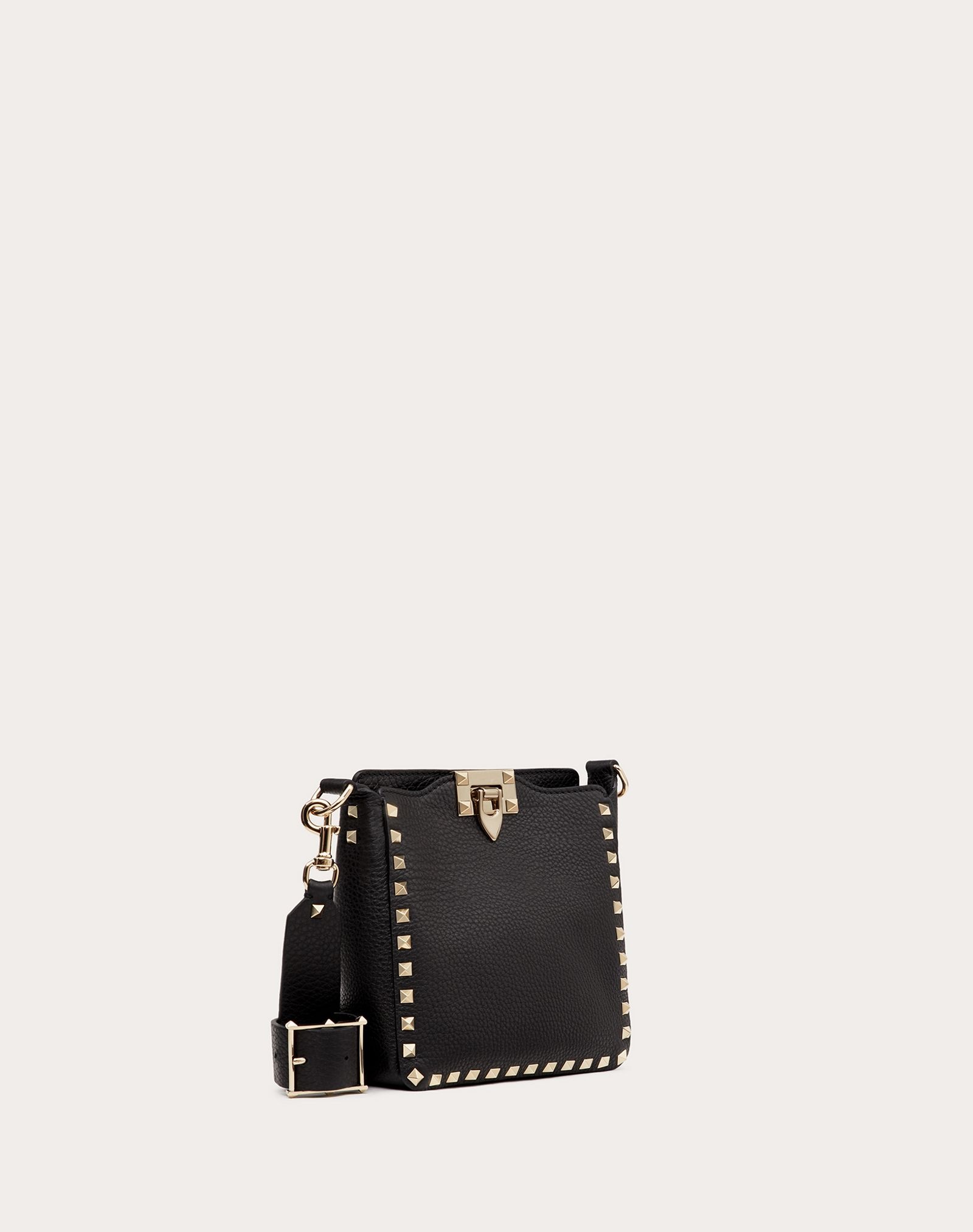 Mini Rockstud Grainy Calfskin Hobo Bag - 2