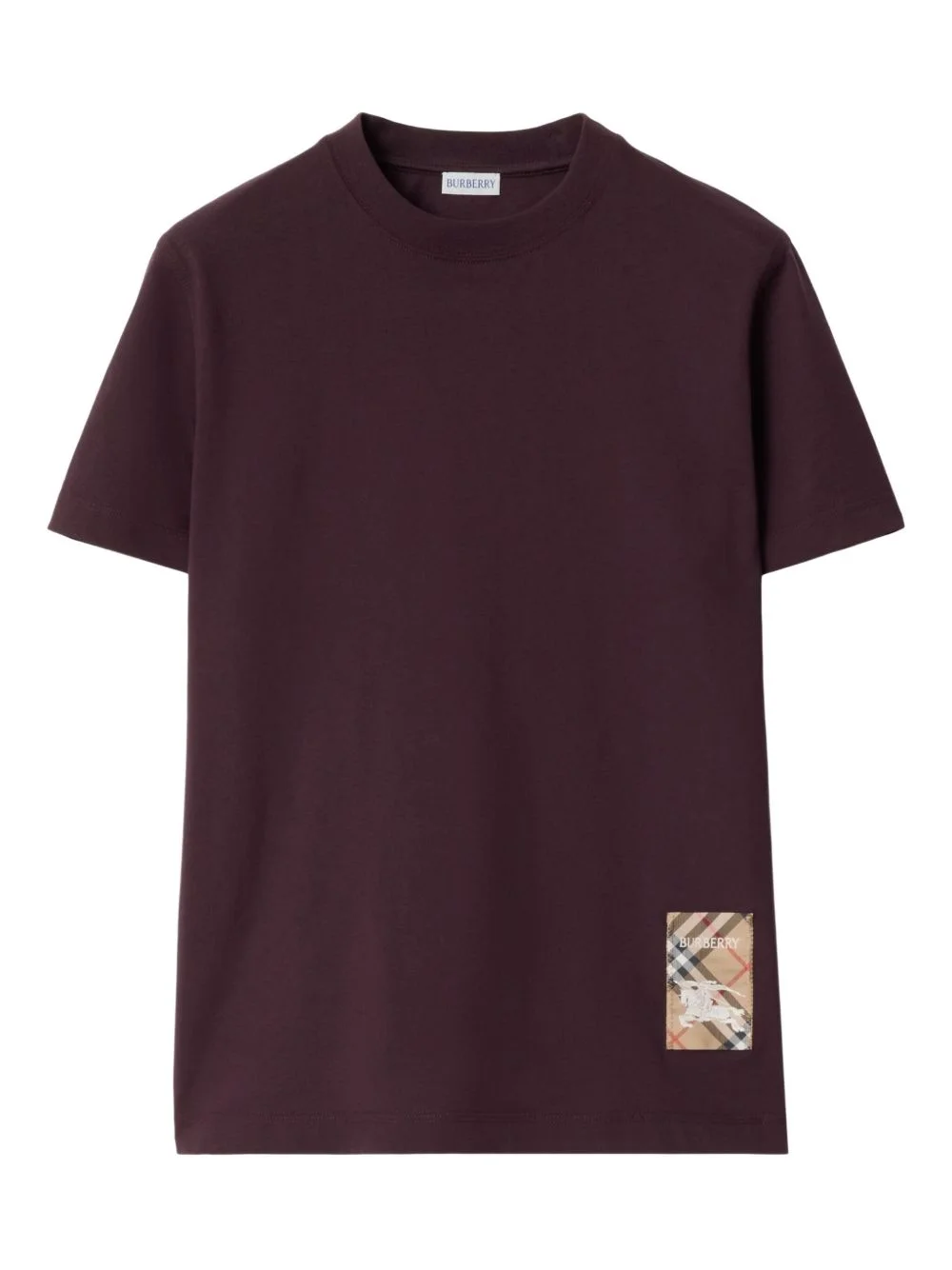 check-label cotton T-shirt - 1