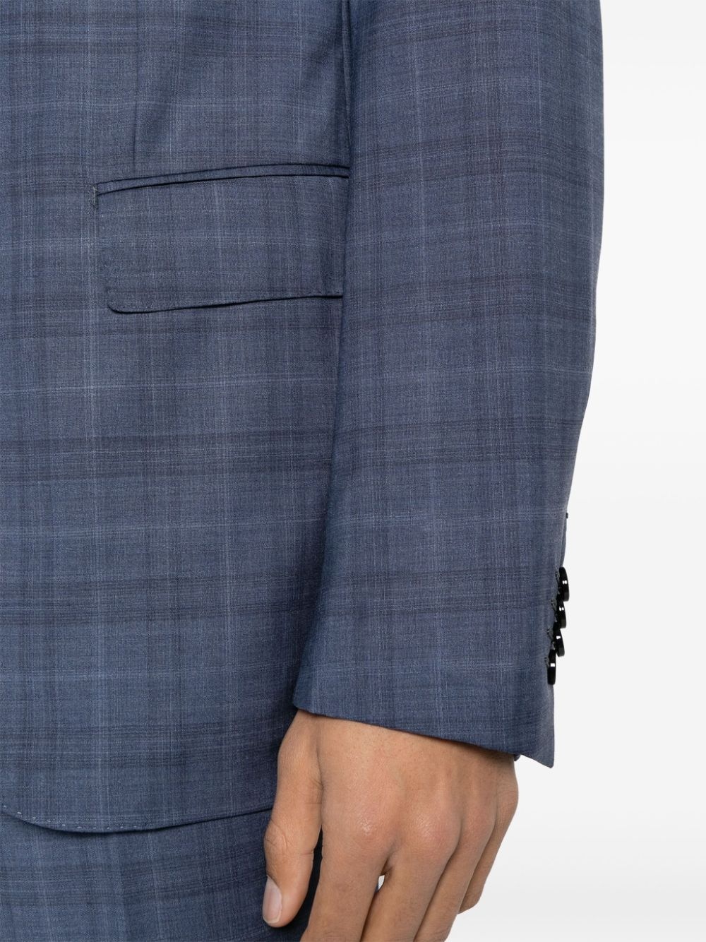 single-breasted wool suit - 5