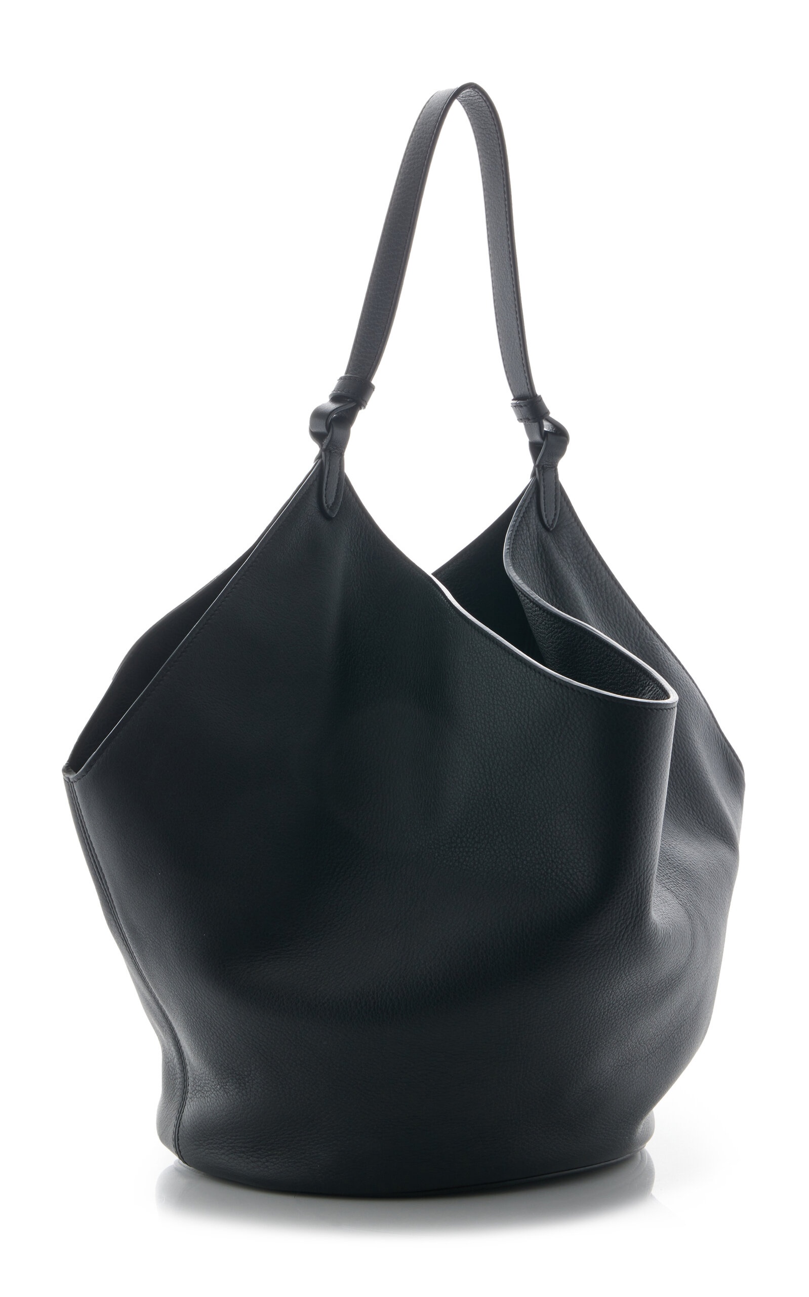 Lotus Medium Leather Tote black - 3