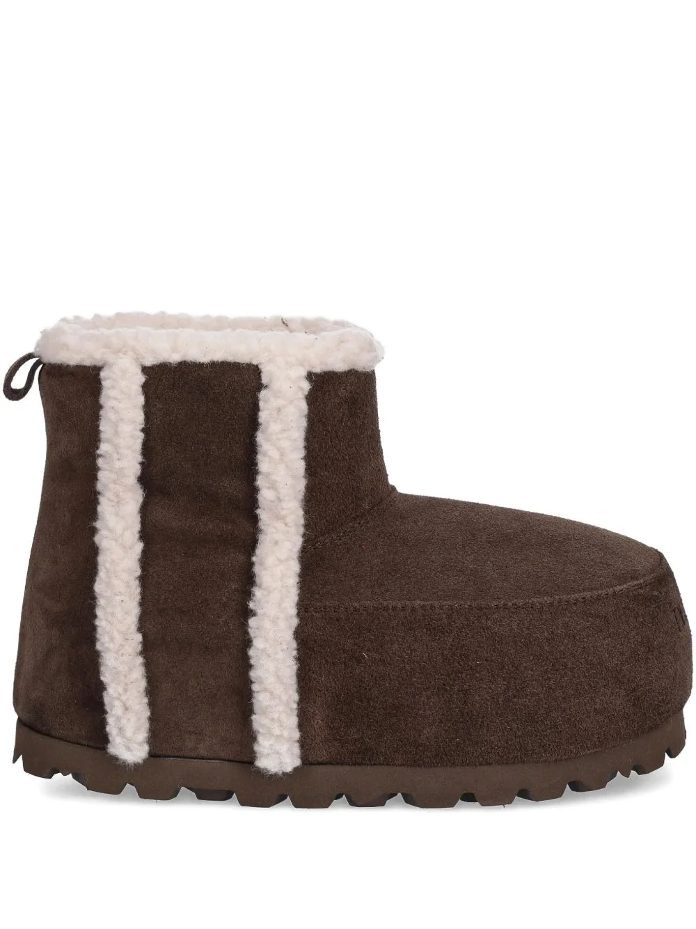 Chunky fleece-lining panelled boots - 1