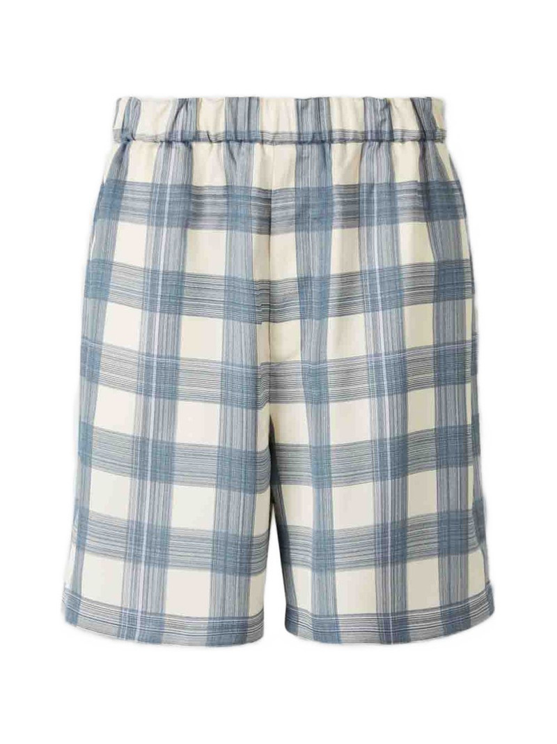Jil Sander check-pattern shorts outlook