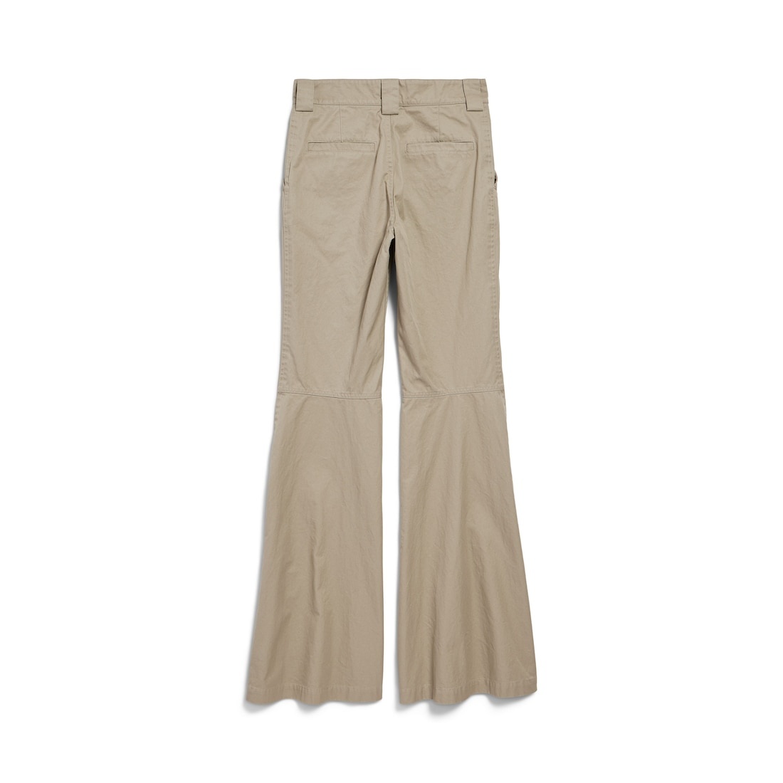 Women's Flared Pants in Military Beige - 6