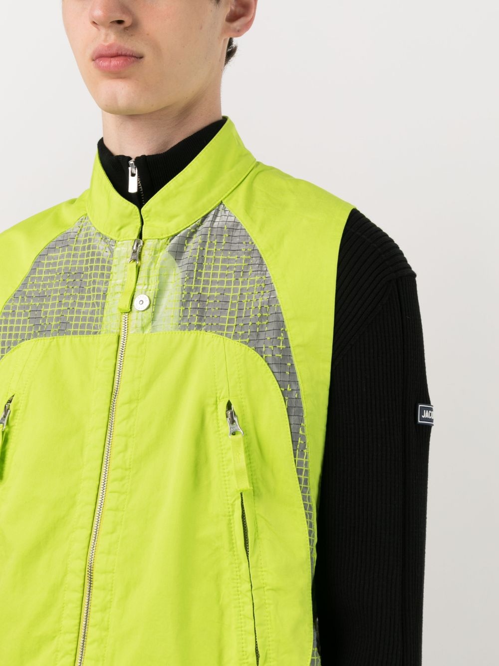 mesh-panel vest - 5
