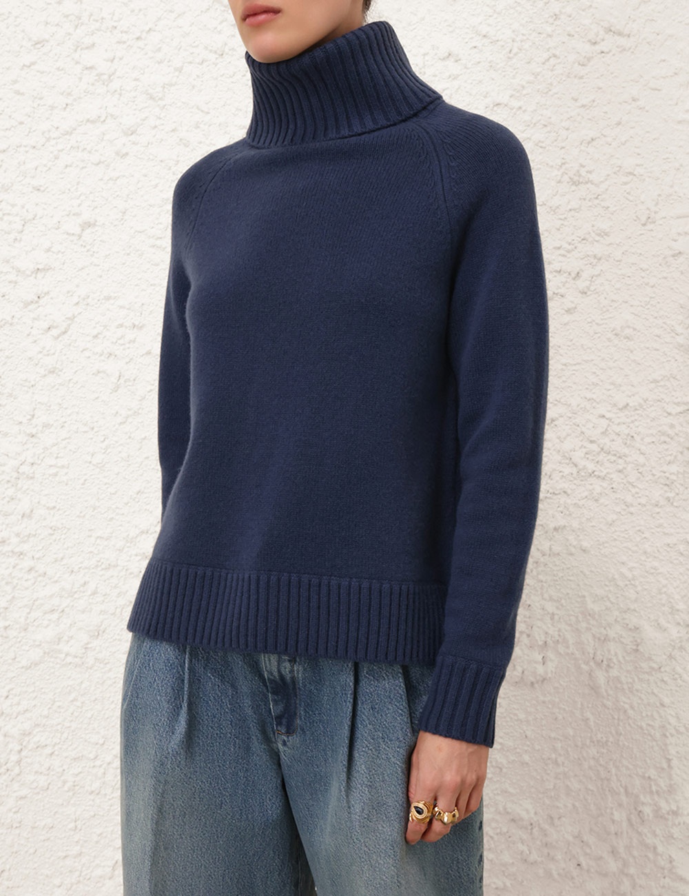 FUNNEL NECK SWEATER - 2