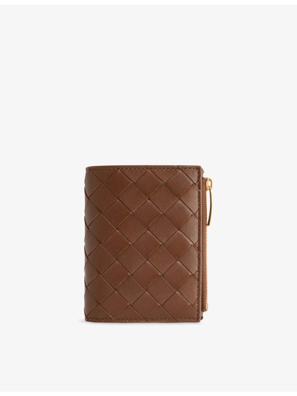 Intrecciato Small Bi-Fold Leather Wallet - 1