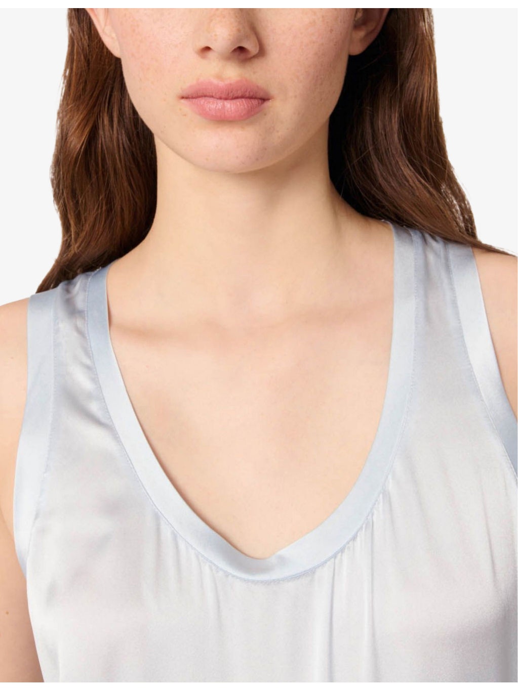 Round-Neck Stretch-Silk Vest Top - 5