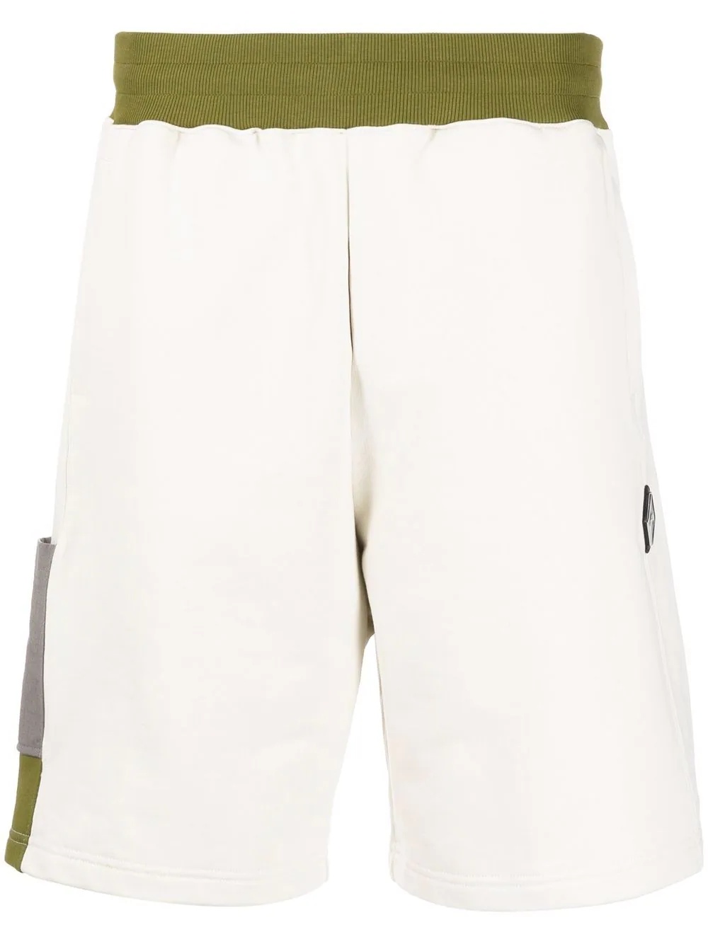 two-tone panel shorts - 1